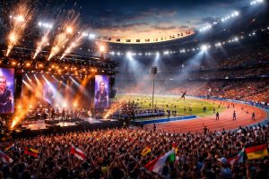 découvrez une analyse approfondie des concerts sportifs, incluant musique de stade, hymnes olympiques et spectacles athlétiques captivants.